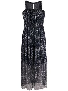 Chanel Pre-Owned платье 2000-х годов с абстрактным принтом