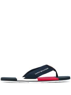 Tommy Hilfiger шлепанцы с парусиновыми ремешками