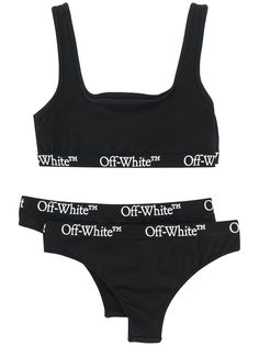 Off-White бюстгальтер-бралетт с логотипом