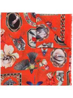Alexander McQueen платок с принтом Curiosities