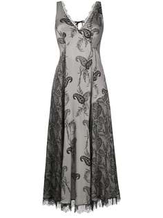 AllSaints платье с V-образным вырезом и принтом пейсли