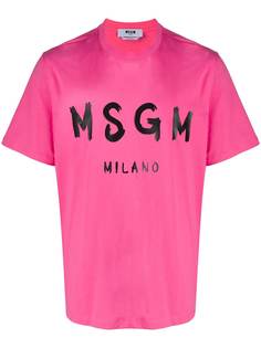 MSGM футболка с логотипом
