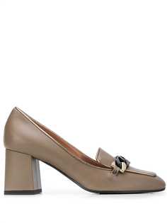Pollini туфли с квадратным носком и цепочками