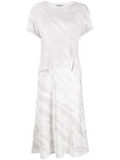 AllSaints многослойное платье с абстрактным принтом