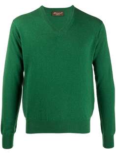 Doriani Cashmere джемпер в рубчик с V-образным вырезом