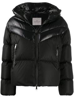 Moncler пуховик со вставками