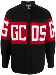 Gcds куртка-рубашка с логотипом