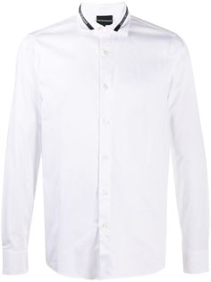 Emporio Armani рубашка с длинными рукавами и логотипом