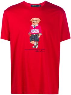 Polo Ralph Lauren футболка с графичным принтом и логотипом