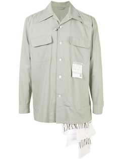 Maison Mihara Yasuhiro рубашка с нашивкой-логотипом