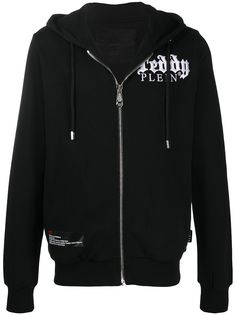 Philipp Plein худи на молнии с вышитым логотипом