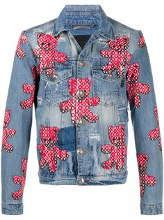 Philipp Plein джинсовая куртка с принтом