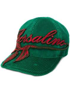 Borsalino бейсболка с вышитым логотипом