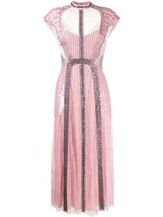 Temperley London платье Electra с бусинами