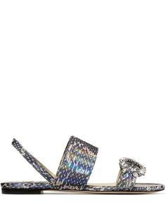 Jimmy Choo сандалии Saphera с тиснением под змеиную кожу