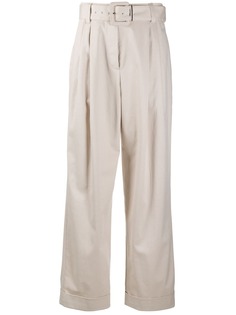 Brunello Cucinelli укороченные брюки с поясом