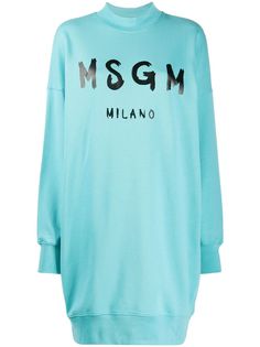 MSGM платье-свитер с логотипом