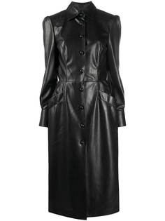 Ermanno Scervino платье-рубашка из искусственной кожи