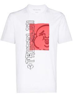 True Religion TRUE FELT BUDDHA TEE WHT RED