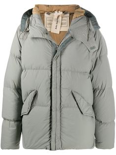 Ten C пуховик с капюшоном