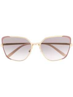 Prada Eyewear солнцезащитные очки в массивной оправе