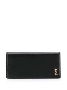 Saint Laurent кошелек с клапаном и монограммой