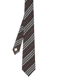 Burberry классический жаккардовый галстук в полоску