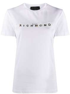 John Richmond футболка с логотипом и короткими рукавами