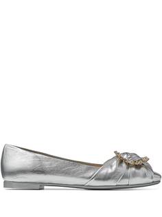 Jimmy Choo балетки Nele с эффектом металлик