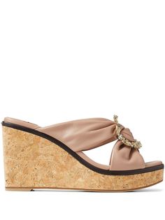 Jimmy Choo босоножки Nevara 90 на танкетке