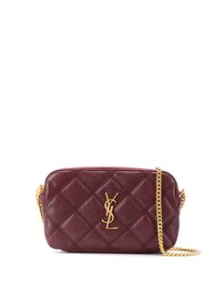 Saint Laurent стеганая мини-сумка Becky