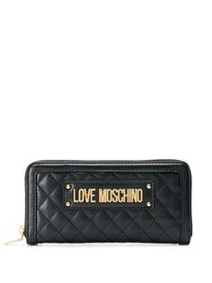 Love Moschino стеганый кошелек с логотипом