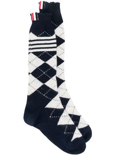 Thom Browne кашемировые носки с узором аргайл