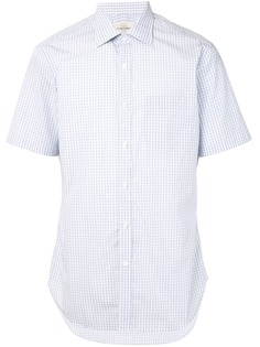 Kent & Curwen рубашка в клетку гингем с короткими рукавами