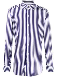 Barba striped print shirt