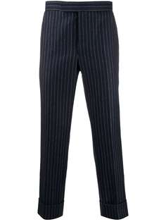 Thom Browne укороченные брюки в тонкую полоску