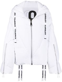 Khrisjoy пуховик с кулиской и логотипом