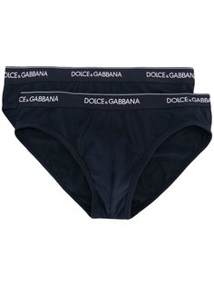 Dolce & Gabbana комплект из двух трусов-брифов с логотипом