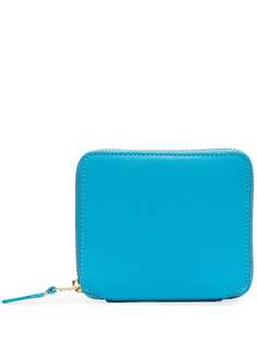 Comme Des Garçons Wallet blue zip-around leather wallet