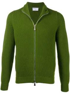 Fedeli zip-through ribbed sweater