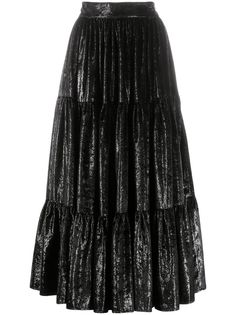Gianluca Capannolo tiered midi skirt