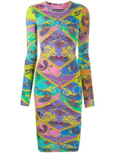 Versace Jeans Couture облегающее платье с принтом Paisley Fantasy