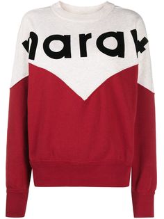Isabel Marant Étoile Houston logo-print colour-block sweatshirt