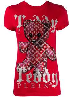 Philipp Plein футболка Teddy Bear с круглым вырезом и монограммой