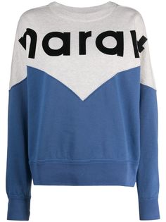 Isabel Marant Étoile Houston colour-block logo sweatshirt