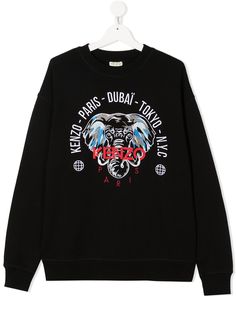 Kenzo Kids толстовка с фактурной аппликацией