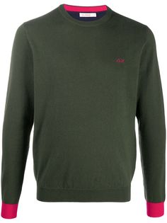 Sun 68 fine knit sweatshirt with elbow patches