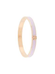 Tory Burch logo-plaque enamel bangle