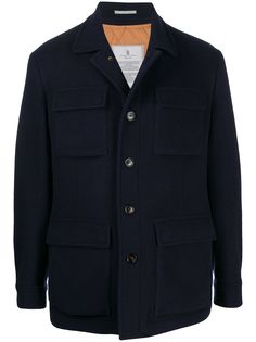 Brunello Cucinelli single-breasted flap pocket jacket