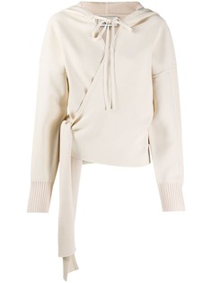 3.1 Phillip Lim DOUBLE FACE KNIT WRAP HOODIE